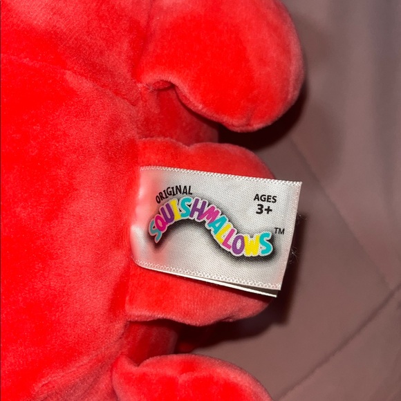 Hot Pink And White Plush Octopus - Picture 4 of 6